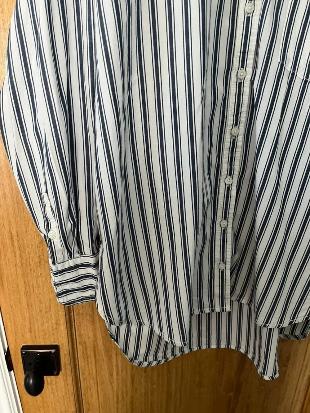 Anthropologie | Maeve Bennet Oversized Buttondown Shirt | Large, 100% Cotton - Picture 5 of 6